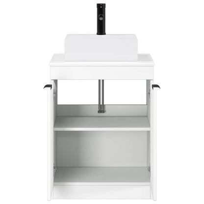 vidaXL Bathroom Furniture Set White Engineered Wood