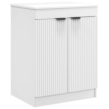 vidaXL Bathroom Furniture Set White Engineered Wood