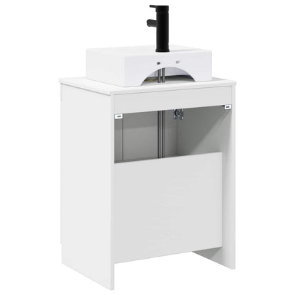 vidaXL Bathroom Furniture Set White Engineered Wood