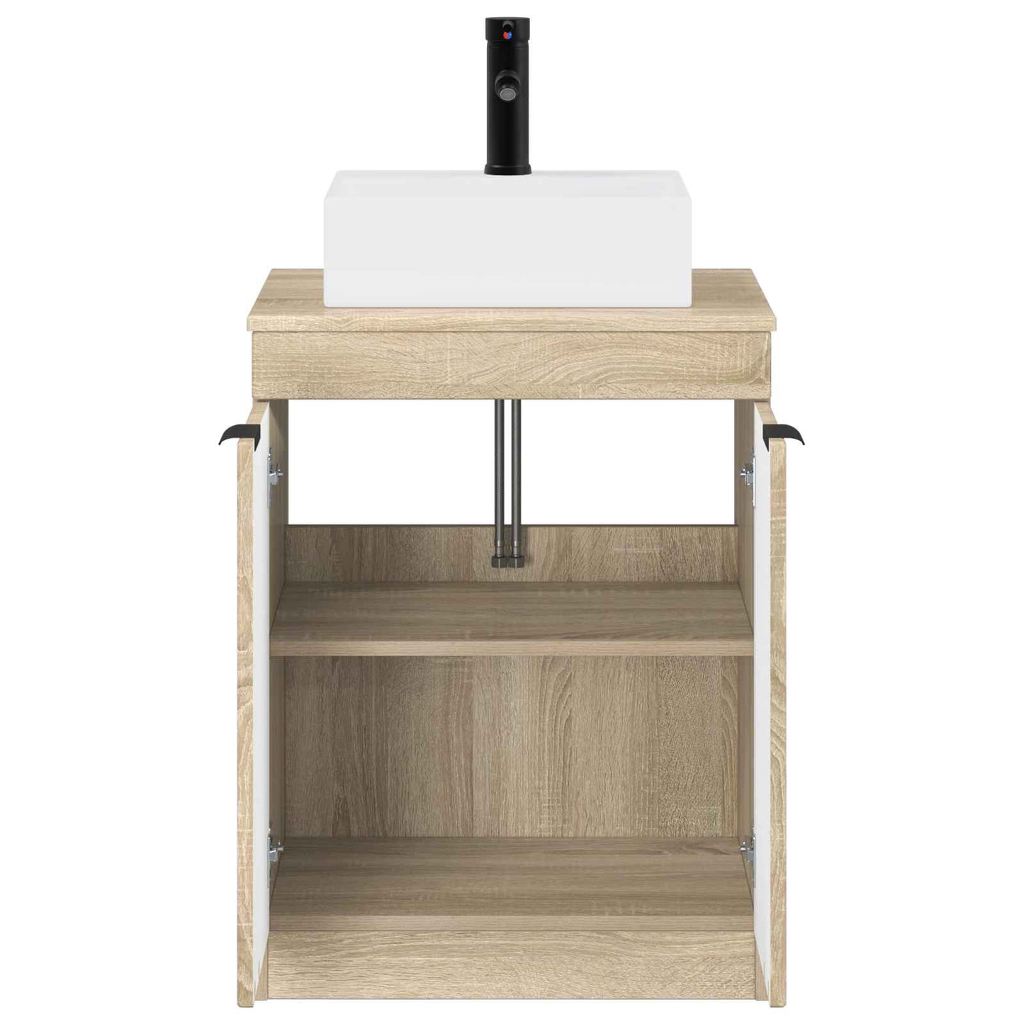 vidaXL Bathroom Furniture Set Sonoma Oak Engineered Wood