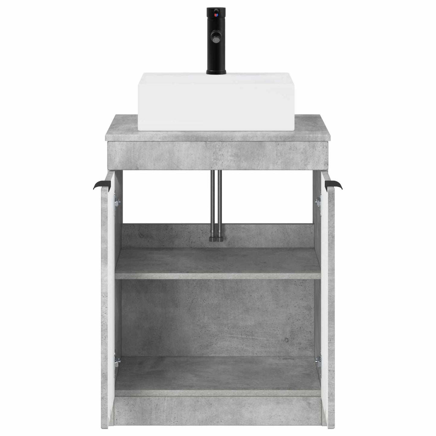 vidaXL Bathroom Furniture Set Concrete Grey Engineered Wood