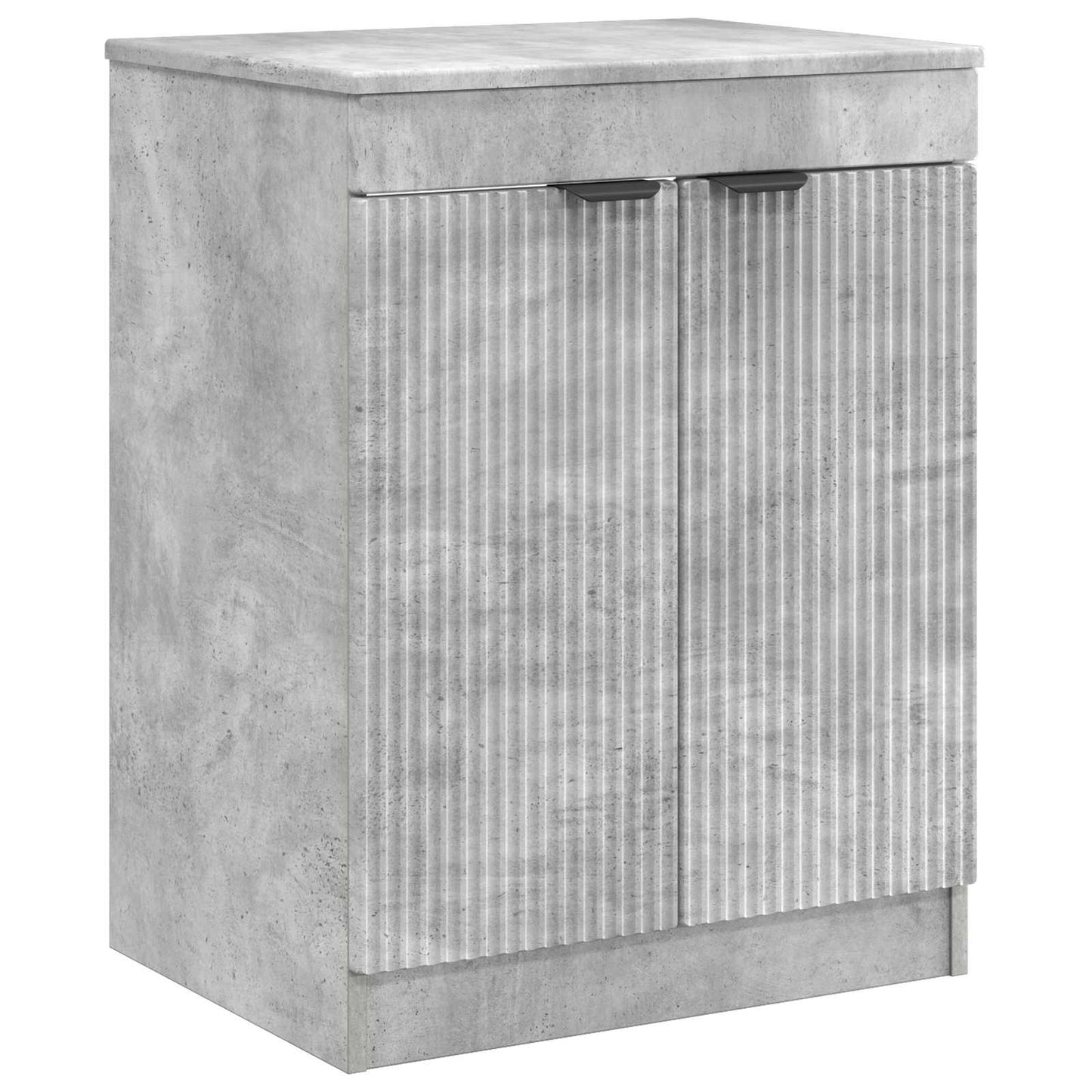 vidaXL Bathroom Furniture Set Concrete Grey Engineered Wood