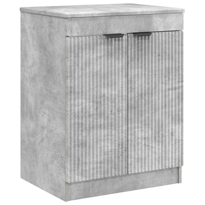 vidaXL Bathroom Furniture Set Concrete Grey Engineered Wood