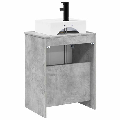 vidaXL Bathroom Furniture Set Concrete Grey Engineered Wood