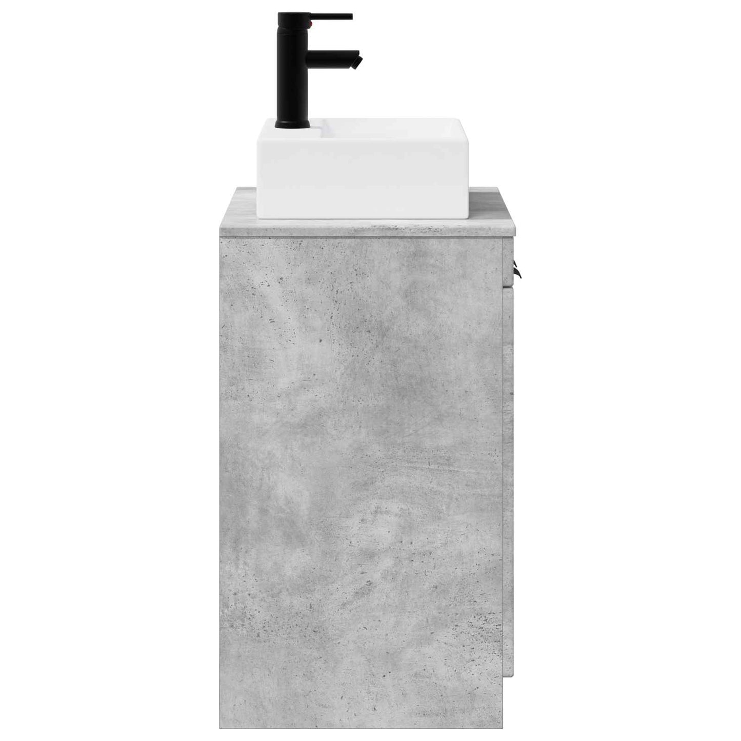 vidaXL Bathroom Furniture Set Concrete Grey Engineered Wood