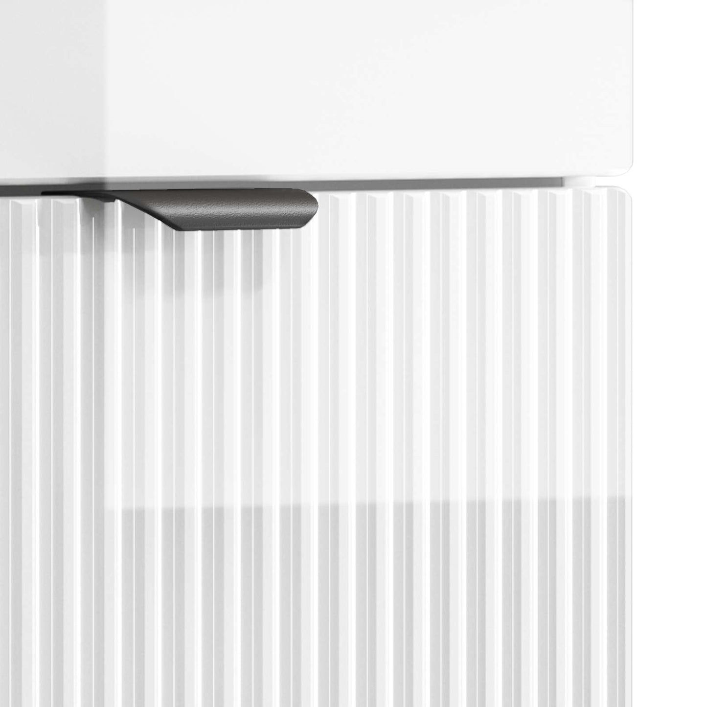 vidaXL Bathroom Furniture Set High Gloss White Engineered Wood