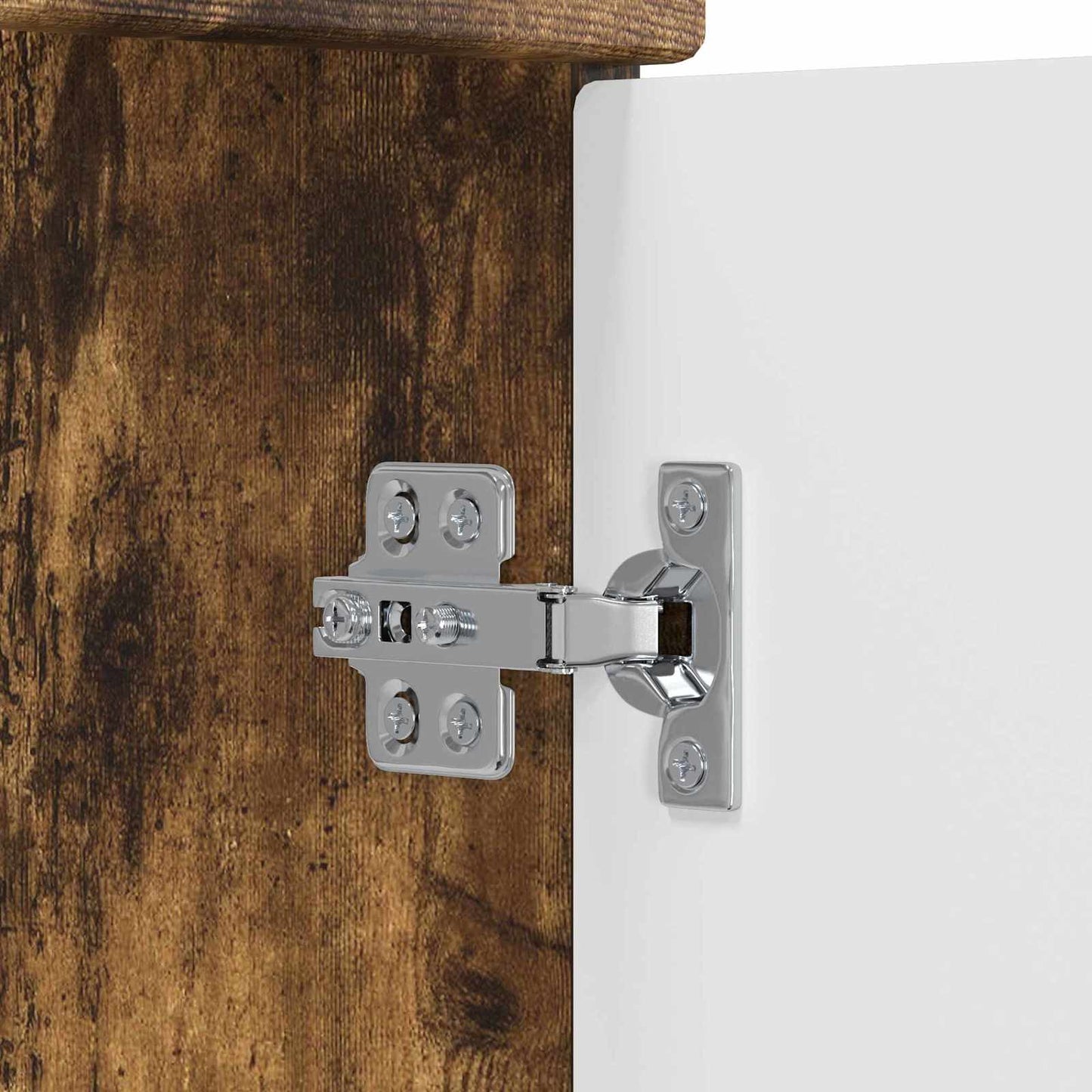 vidaXL Bathroom Furniture Set Smoked Oak Engineered Wood