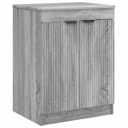 vidaXL Bathroom Furniture Set Grey Sonoma Engineered Wood