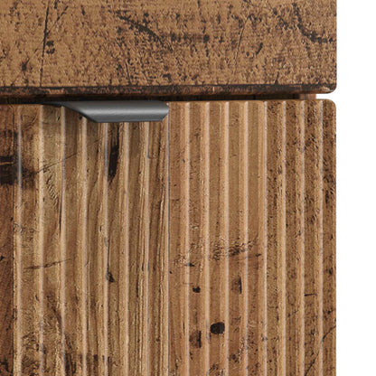 vidaXL Bathroom Furniture Set Old Wood Engineered Wood