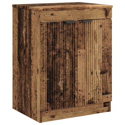 vidaXL Bathroom Furniture Set Old Wood Engineered Wood