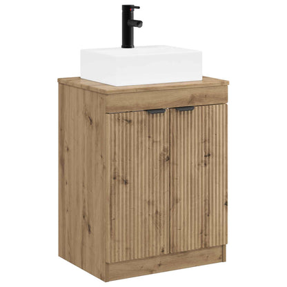 vidaXL Bathroom Furniture Set Artisan Oak Engineered Wood