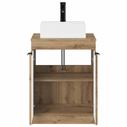 vidaXL Bathroom Furniture Set Artisan Oak Engineered Wood