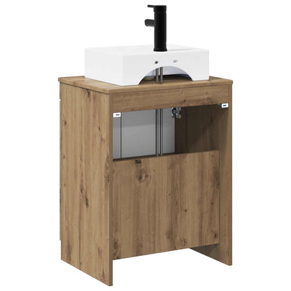 vidaXL Bathroom Furniture Set Artisan Oak Engineered Wood