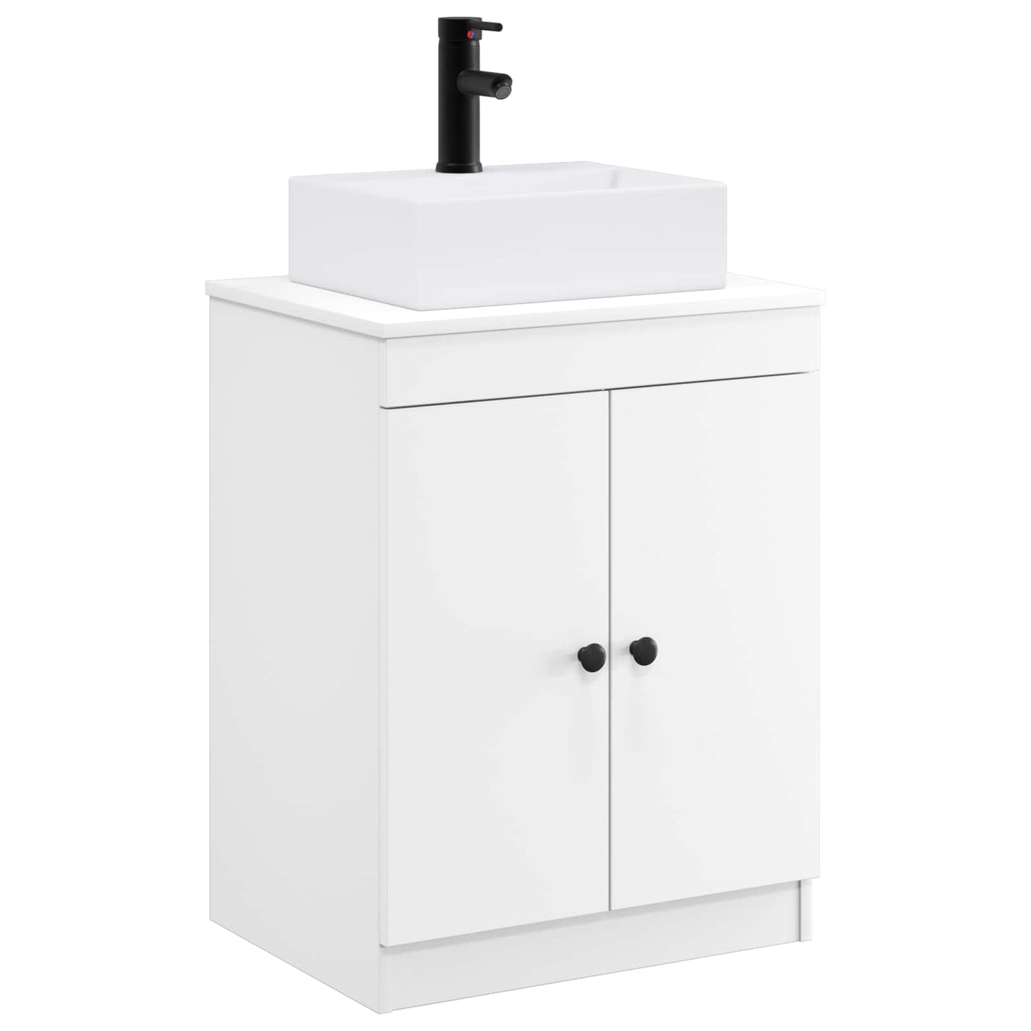vidaXL Bathroom Furniture Set White Engineered Wood