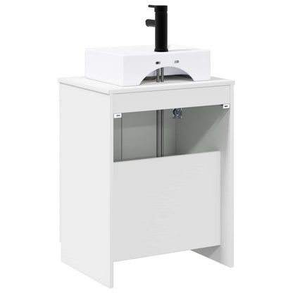 vidaXL Bathroom Furniture Set White Engineered Wood