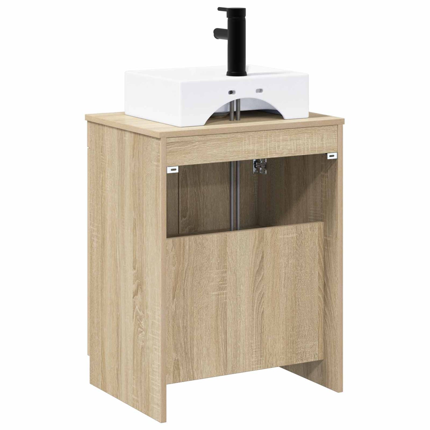 vidaXL Bathroom Furniture Set Sonoma Oak Engineered Wood