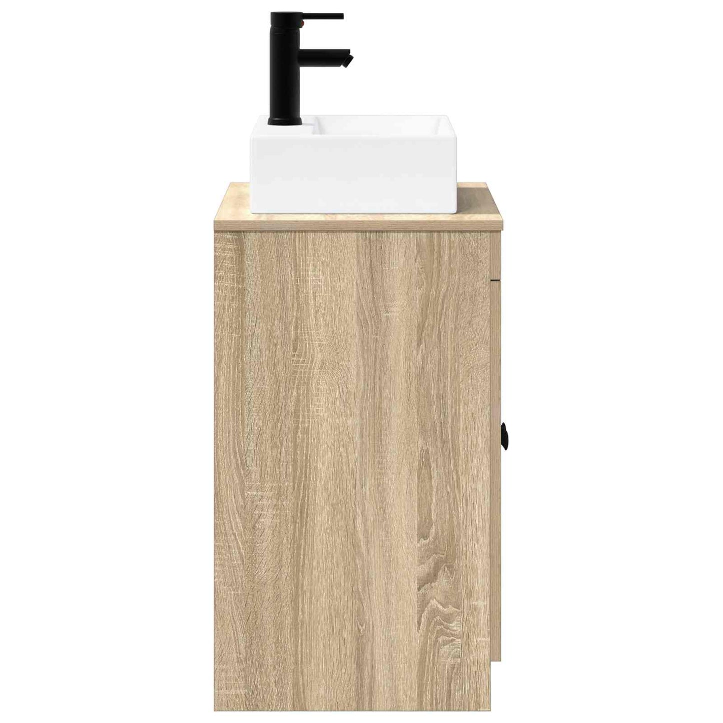 vidaXL Bathroom Furniture Set Sonoma Oak Engineered Wood