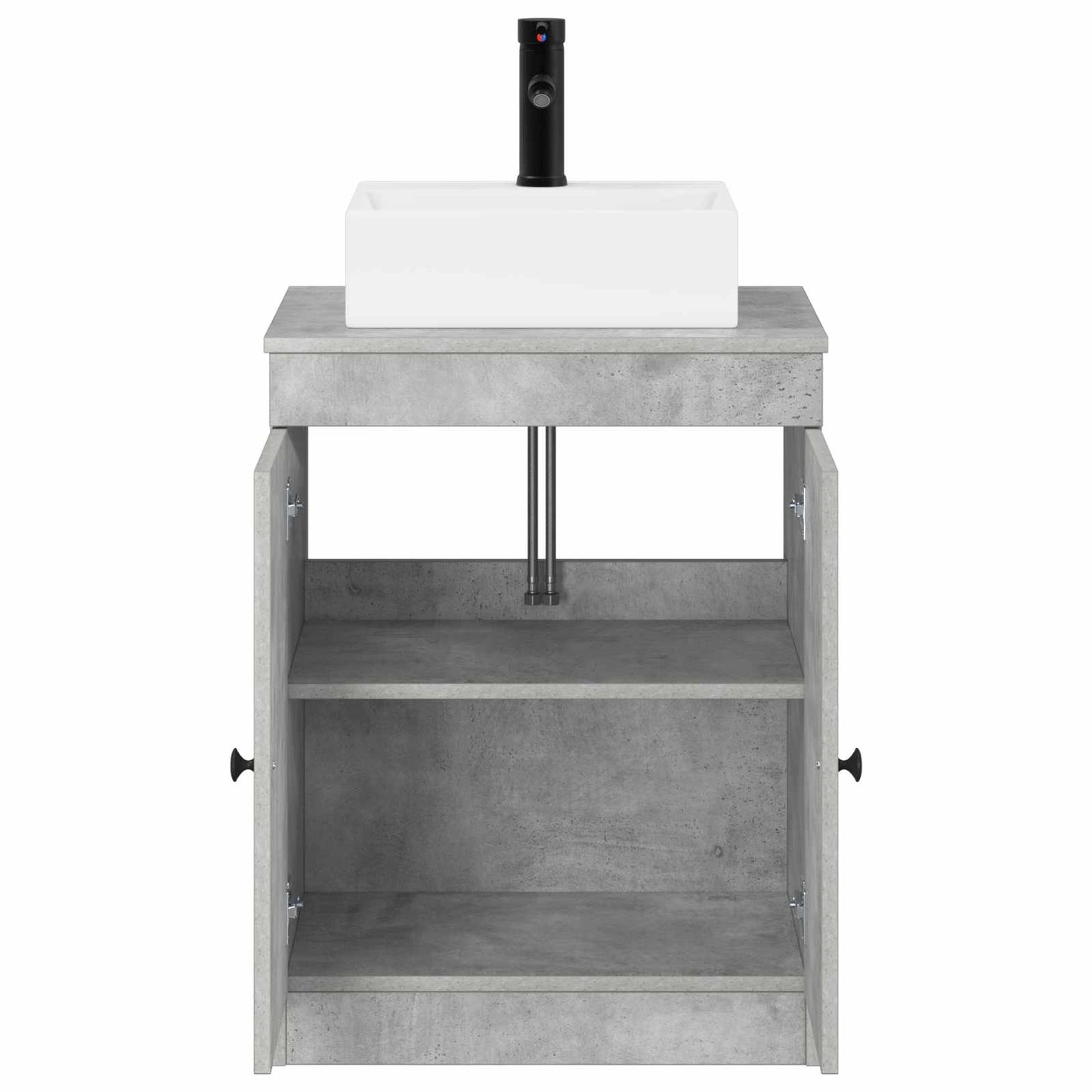 vidaXL Bathroom Furniture Set Concrete Grey Engineered Wood