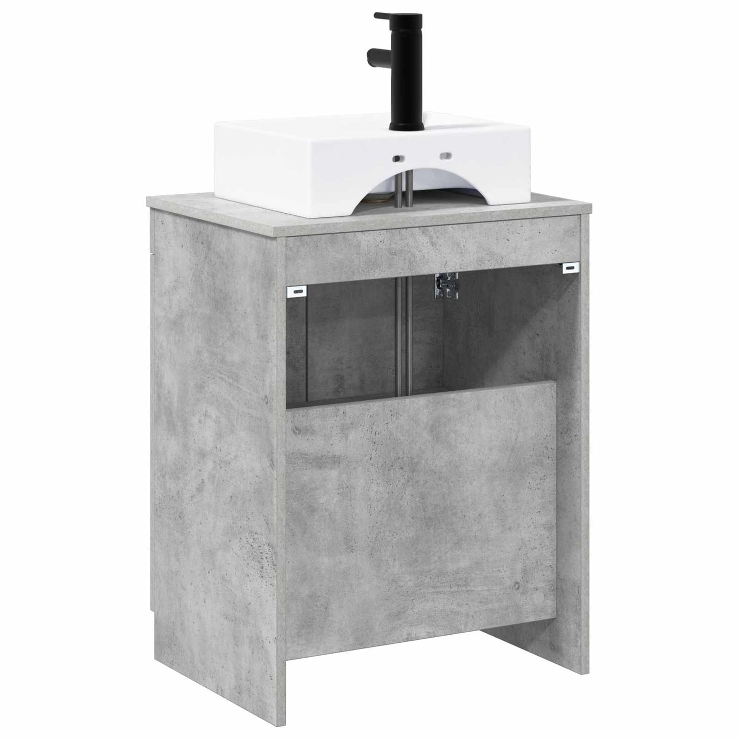 vidaXL Bathroom Furniture Set Concrete Grey Engineered Wood