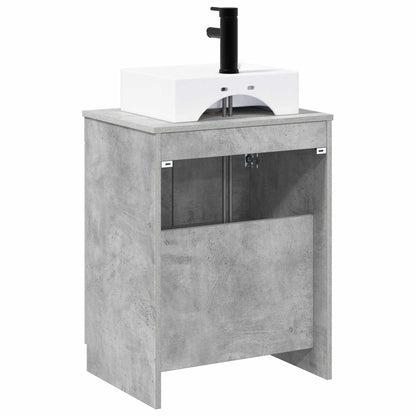 vidaXL Bathroom Furniture Set Concrete Grey Engineered Wood