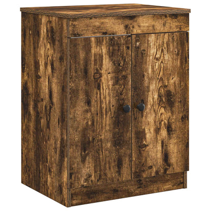 vidaXL Bathroom Furniture Set Smoked Oak Engineered Wood