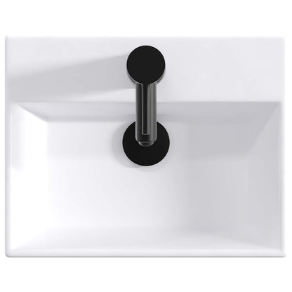 vidaXL Bathroom Furniture Set Smoked Oak Engineered Wood