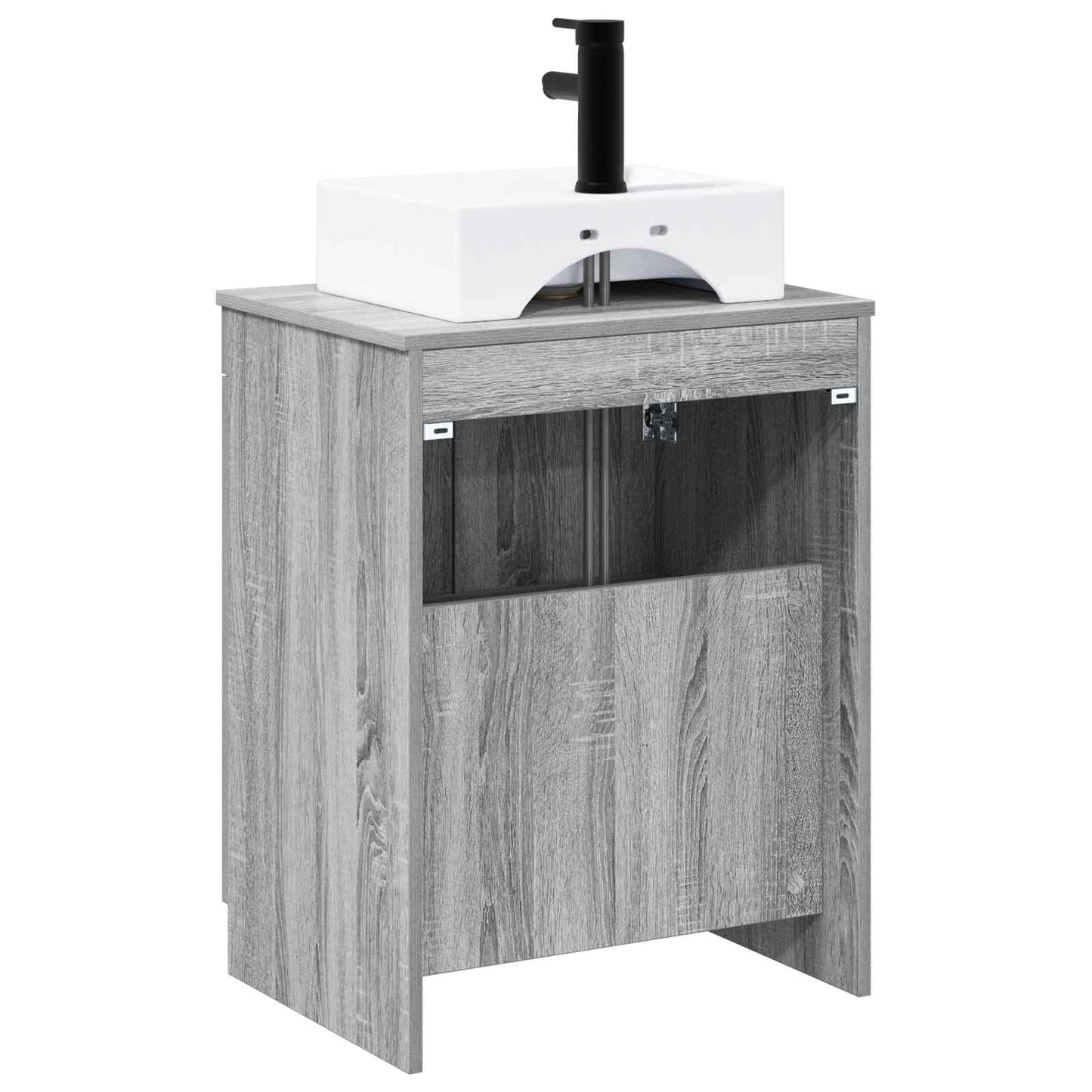 vidaXL Bathroom Furniture Set Grey Sonoma Engineered Wood