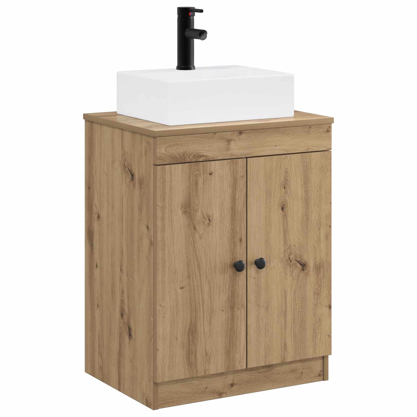 vidaXL Bathroom Furniture Set Artisan Oak Engineered Wood