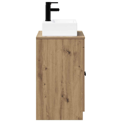vidaXL Bathroom Furniture Set Artisan Oak Engineered Wood