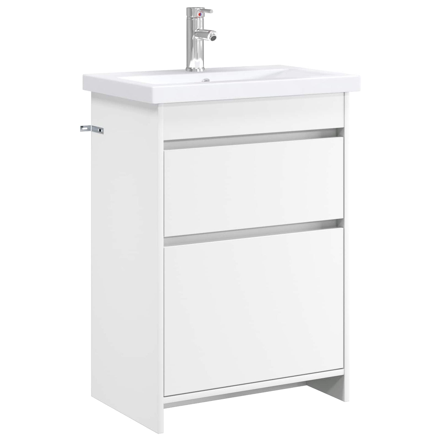 vidaXL Bathroom Furniture Set White 61 x 40 x 84.5 cm Engineered Wood