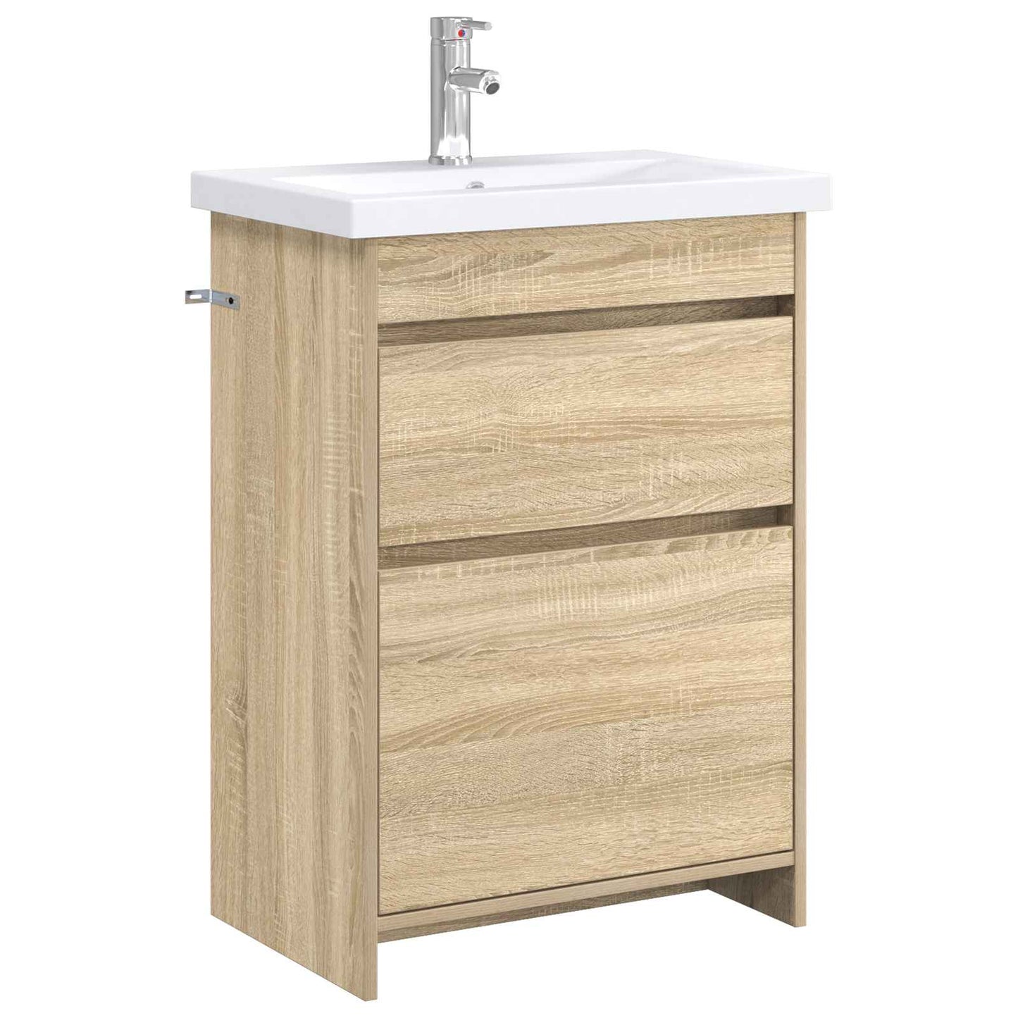 vidaXL Bathroom Furniture Set Sonoma Oak 61 x 40 x 84.5 cm