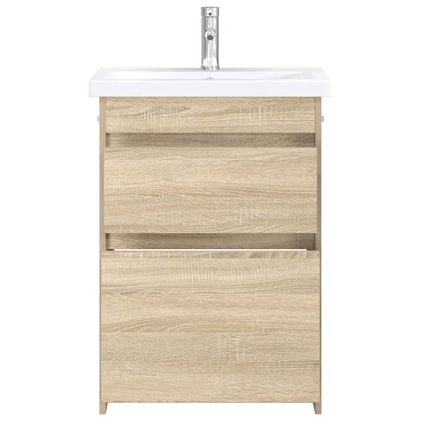vidaXL Bathroom Furniture Set Sonoma Oak 61 x 40 x 84.5 cm