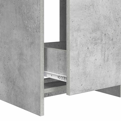 vidaXL Bathroom Furniture Set Concrete Grey 61 x 40 x 84.5 cm