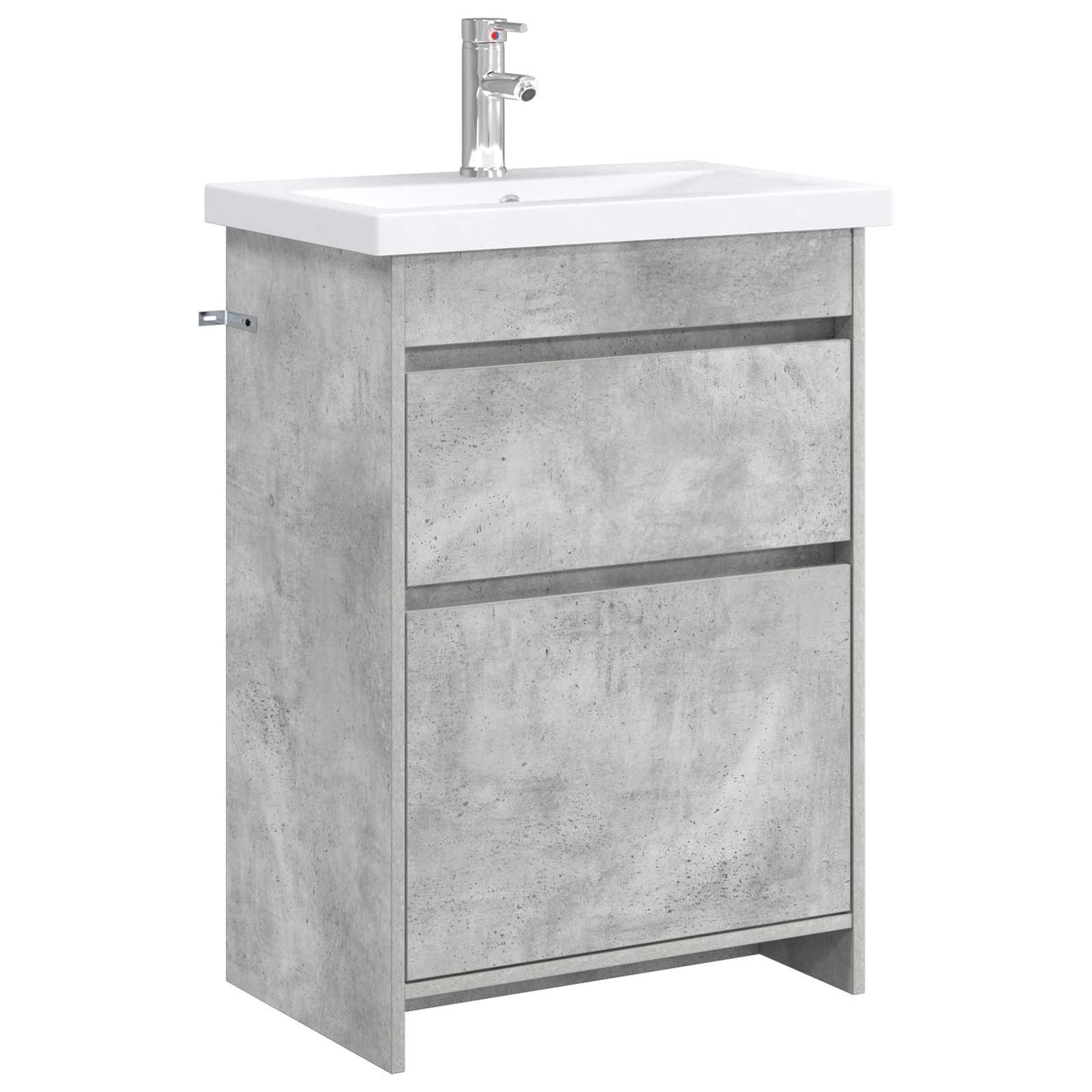 vidaXL Bathroom Furniture Set Concrete Grey 61 x 40 x 84.5 cm