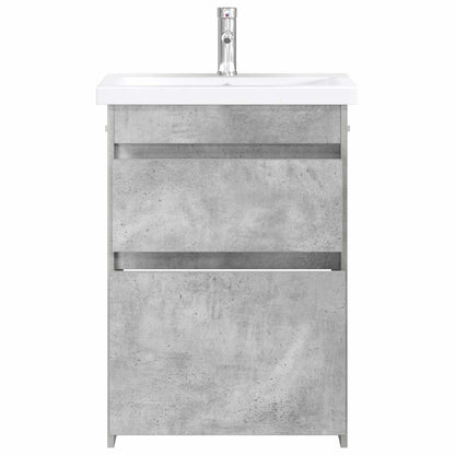 vidaXL Bathroom Furniture Set Concrete Grey 61 x 40 x 84.5 cm