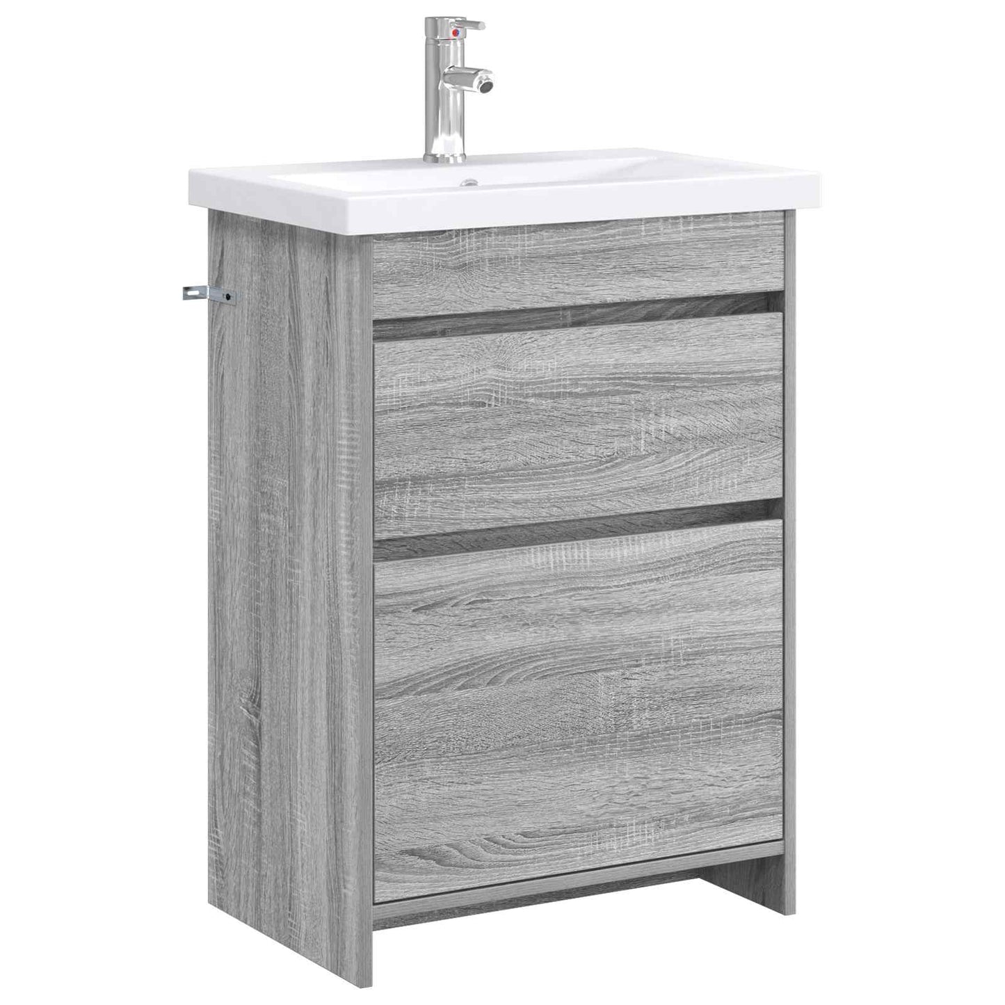 vidaXL Bathroom Furniture Set Grey Sonoma 61 x 40 x 84.5 cm