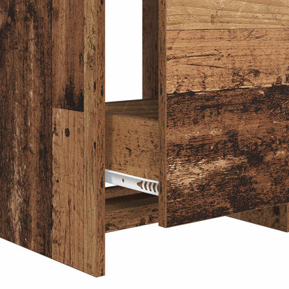 vidaXL Bathroom Furniture Set Old Wood 61 x 40 x 84.5 cm