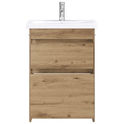 vidaXL Bathroom Furniture Set Artisan Oak 61 x 40 x 84.5 cm