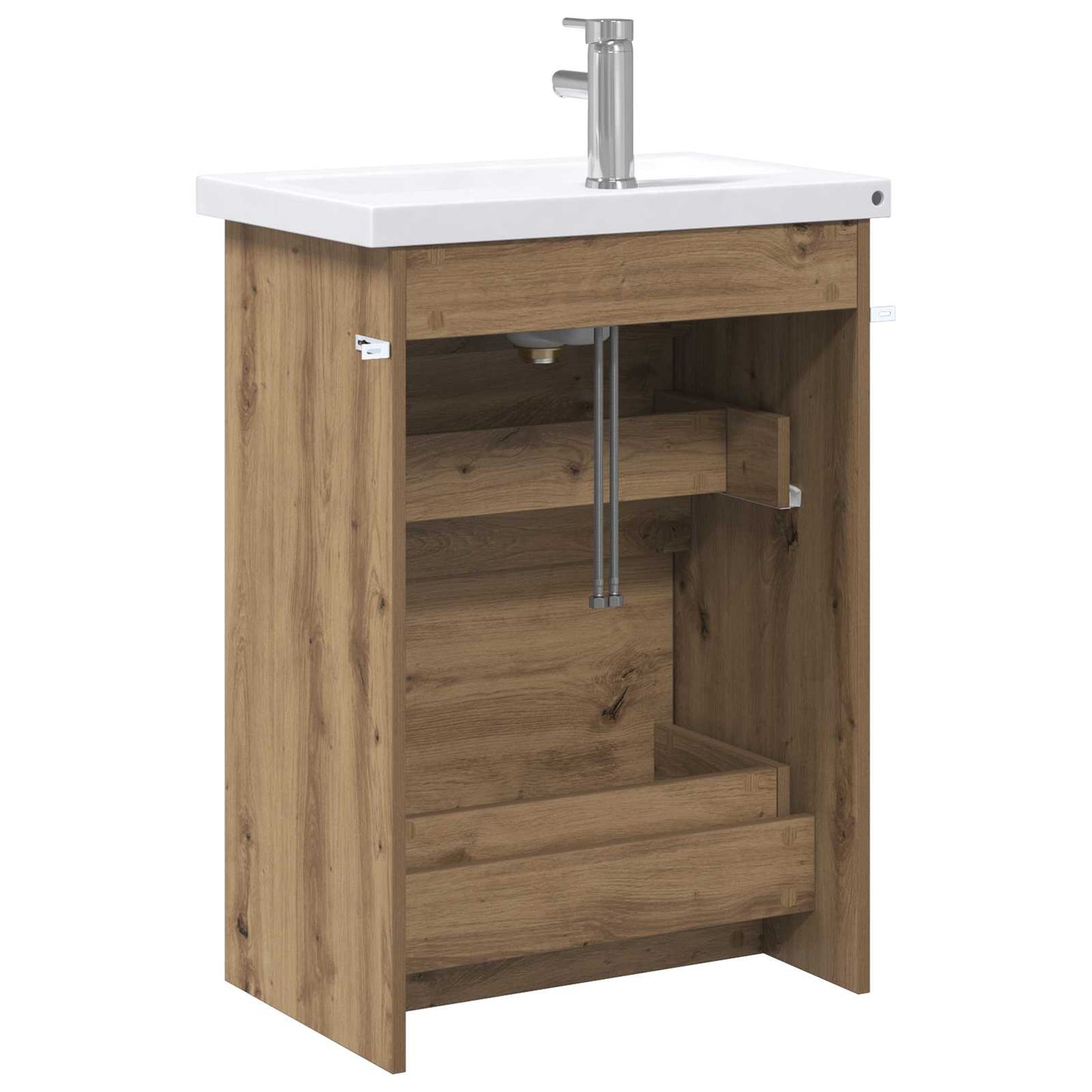 vidaXL Bathroom Furniture Set Artisan Oak 61 x 40 x 84.5 cm