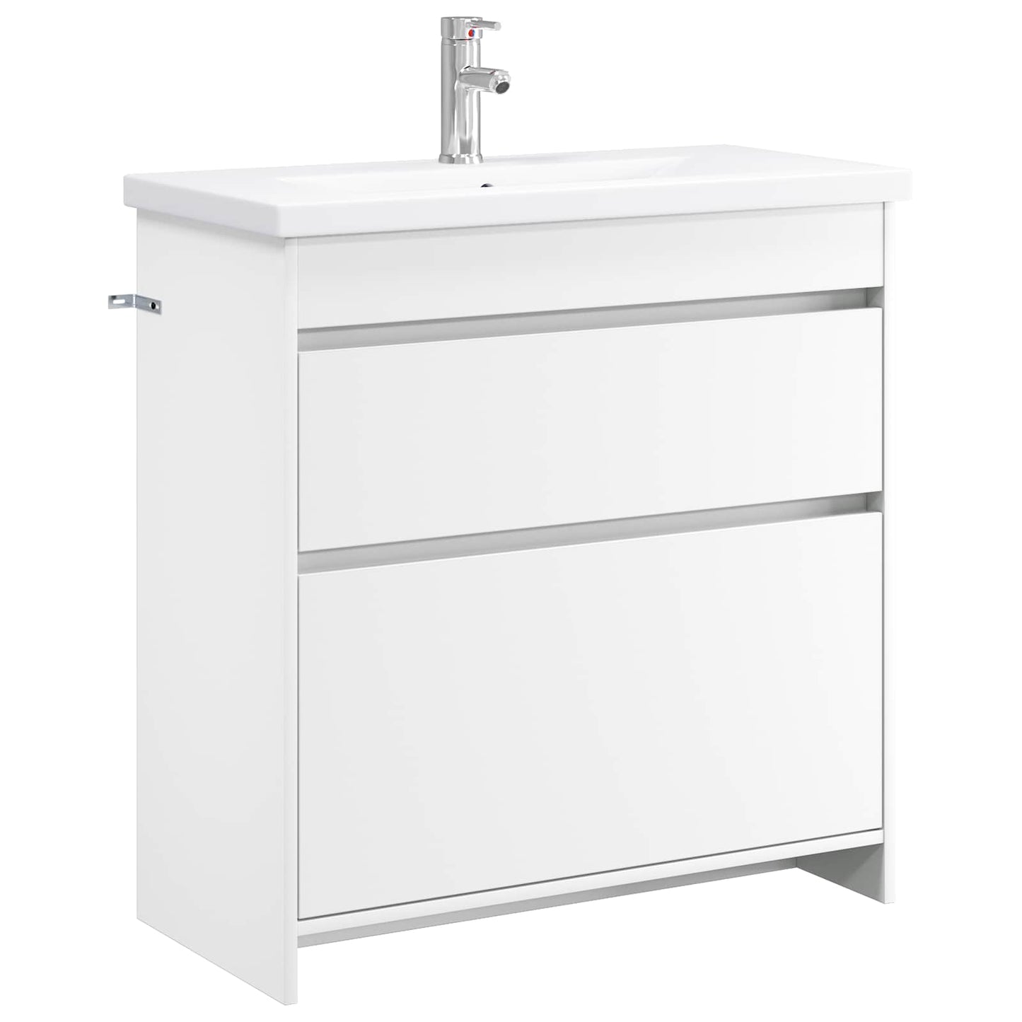 vidaXL Bathroom Furniture Set White 81 x 40 x 84.5 cm Engineered Wood