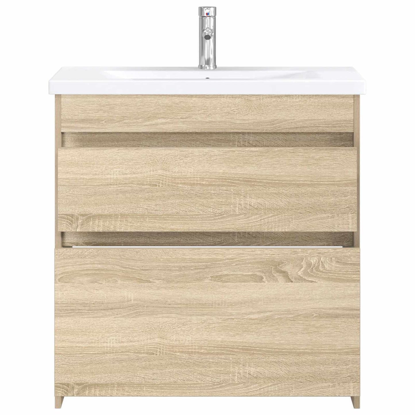 vidaXL Bathroom Furniture Set Sonoma Oak 81 x 40 x 84.5 cm
