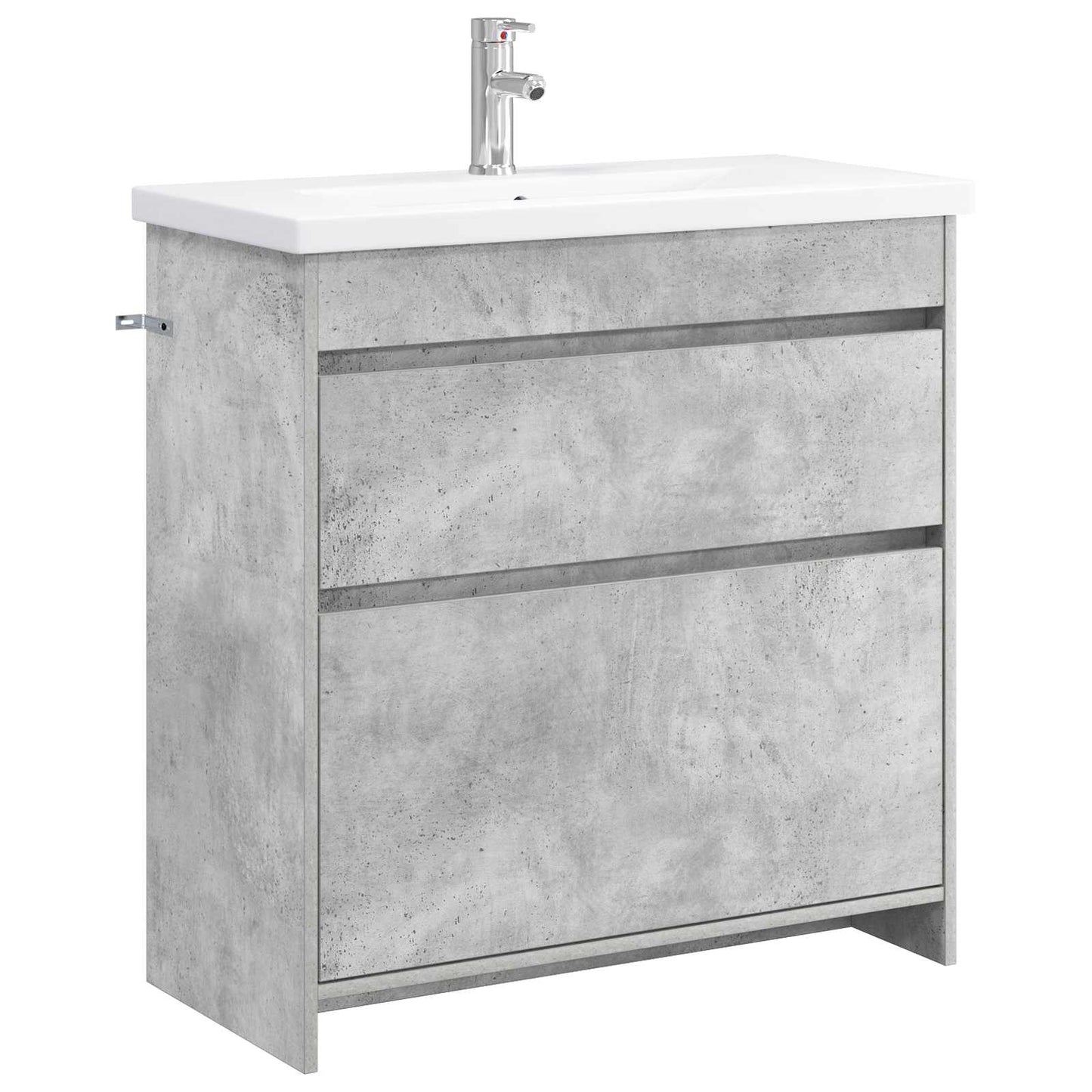 vidaXL Bathroom Furniture Set Concrete Grey 81 x 40 x 84.5 cm