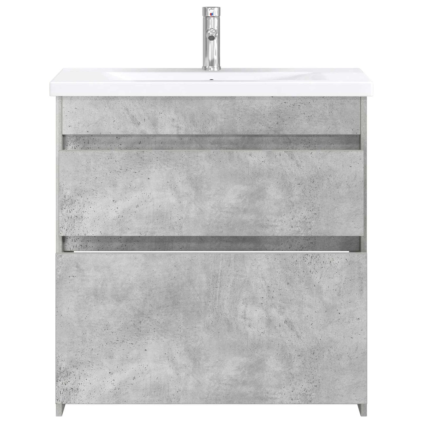 vidaXL Bathroom Furniture Set Concrete Grey 81 x 40 x 84.5 cm