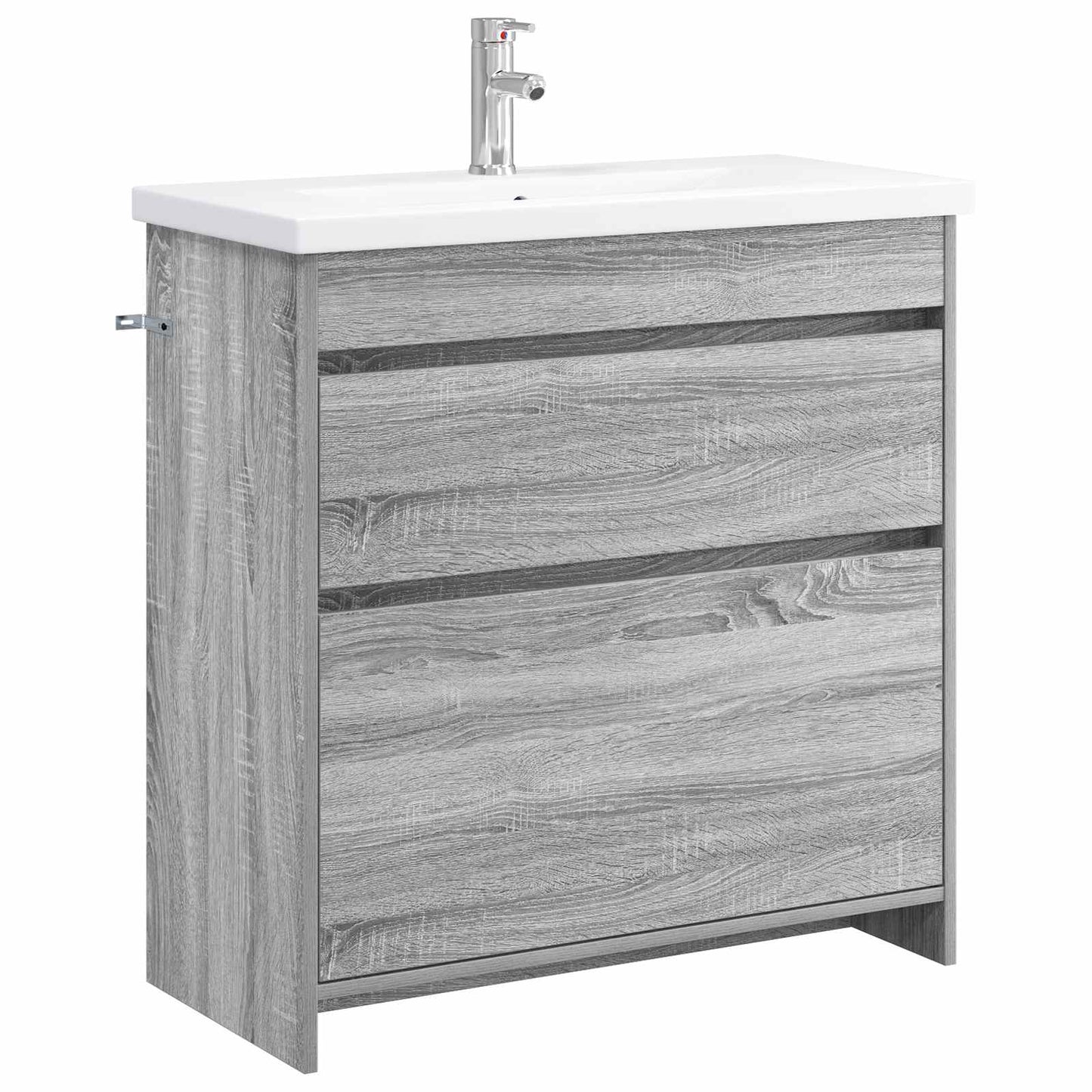 vidaXL Bathroom Furniture Set Grey Sonoma 81 x 40 x 84.5 cm