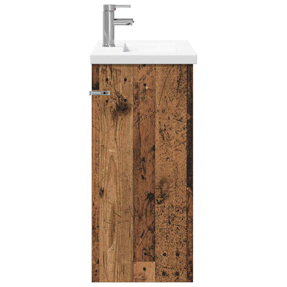 vidaXL Bathroom Furniture Set Old Wood 81 x 40 x 84.5 cm