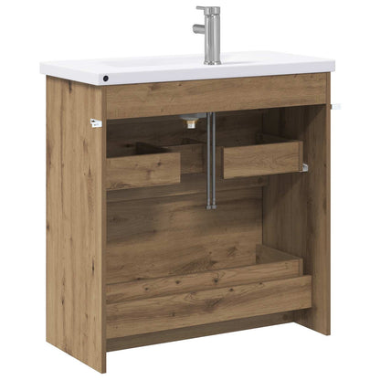 vidaXL Bathroom Furniture Set Artisan Oak 81 x 40 x 84.5 cm