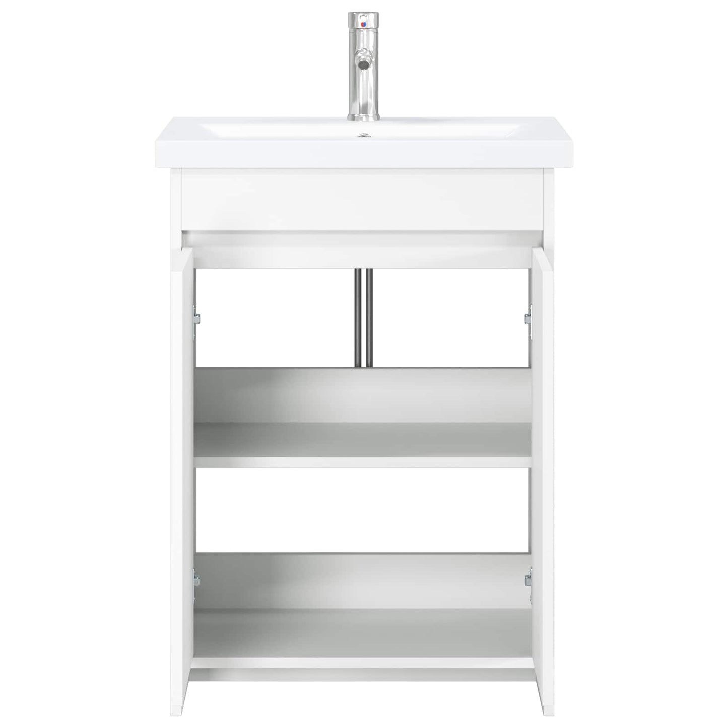 vidaXL Bathroom Furniture Set White 61 x 40 x 84.5 cm Engineered Wood