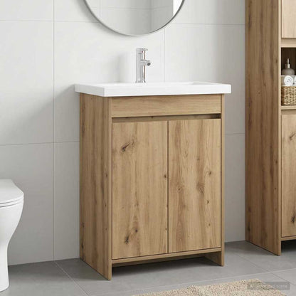 vidaXL Bathroom Furniture Set Artisan Oak 61 x 40 x 84.5 cm