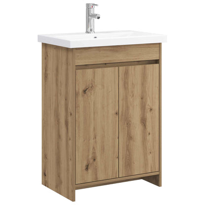 vidaXL Bathroom Furniture Set Artisan Oak 61 x 40 x 84.5 cm