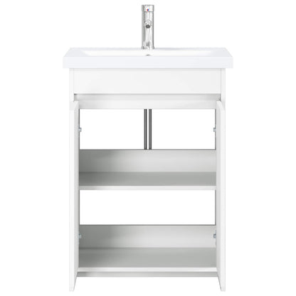vidaXL Bathroom Furniture Set White 81 x 40 x 84.5 cm Engineered Wood